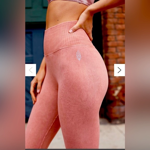 Free People Movement High-Rise 7/8 Length Good Karma Leggings NWOT - Picture 3 of 8